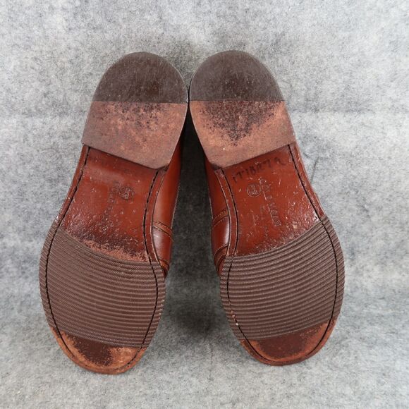 Cole Haan Shoes Mens 8.5 Loafers Leather Buckle Strap Moc Toe Handsewn Slip On - Picture 9 of 16